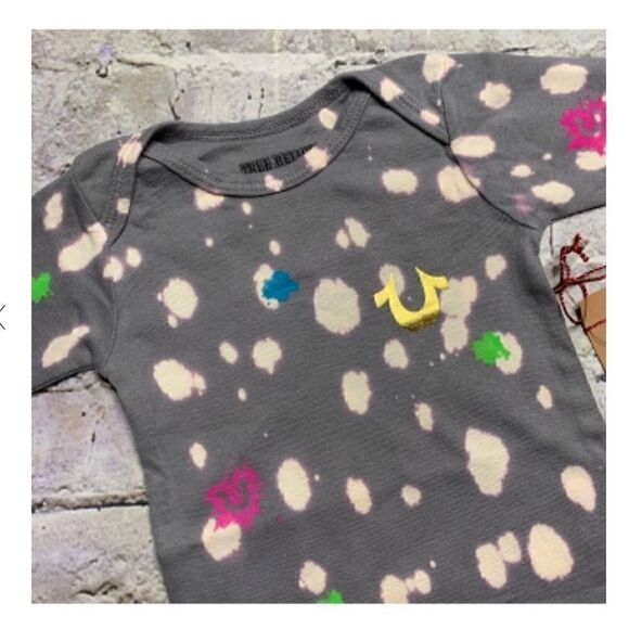 True Religion Paint Splatter Onesie - Picture 5 of 7